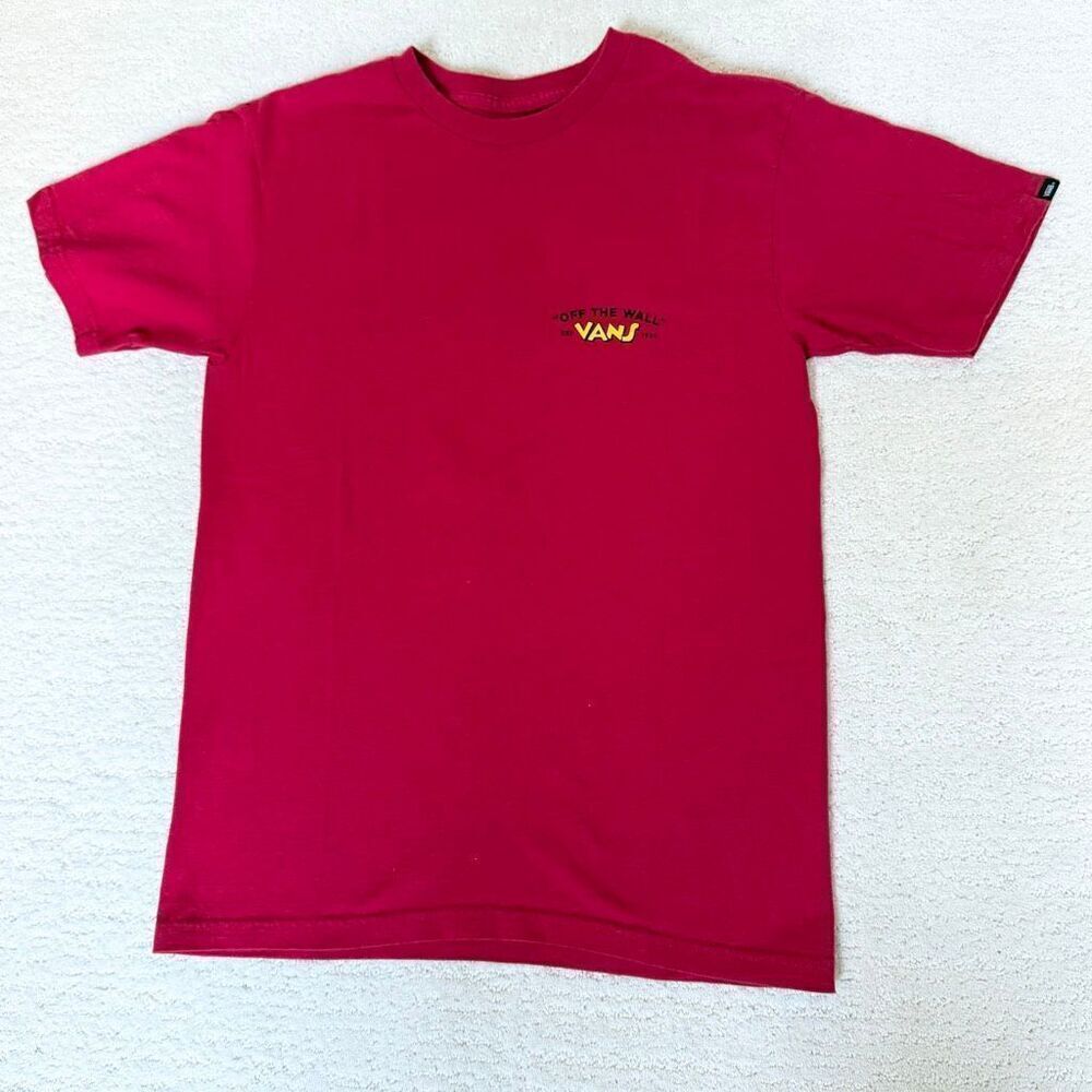 Vans Off the Wall Red Classic Fit Disney Mickey Mouse 90th Anniversary T-Shirt U